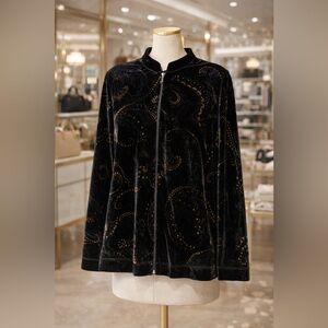 Black and Gold Women's Cardigan